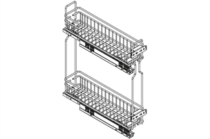КУХОННЫЕ КОРЗИНЫ (2-х ярусные)