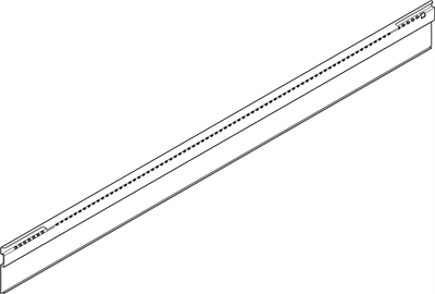 Р!!!Профиль-держатель для поперечного разделителя в ящик 500мм, т.черный. Blum Z49L472S.TERS 20579 - фото 40303