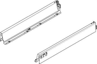 Царга A выс. N intivo 500мм, (R+L), белый шелк. Blum 378N5002SA Z R+L  V1 SEIW 21827 - фото 40781