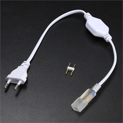 Сетевой шнур LS для СД ленты SMD 5050, 220V с иглой (игла широкая) 8мм 40940 - фото 64845