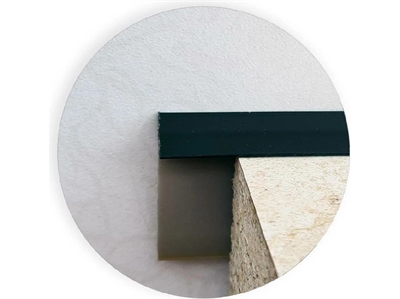 Плинтус - уплотнитель для столешниц, силиконовый, L= 5000мм, черный. Россия B134944 45790