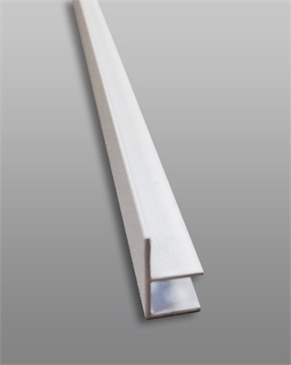 Профиль для мебельных щитов 6мм, L=3000мм, угловой, F-образный. БЕЛЫЙ. Россия БСТ-76 94409 47963