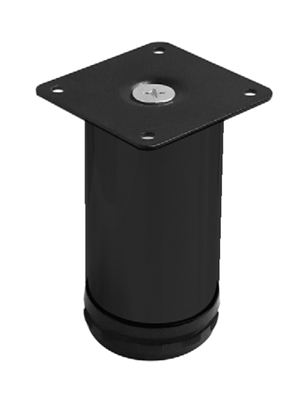 Ножка H=100, d=50мм (квадратная площадка) сталь, ЧЕРНЫЙ НК-100ч/ 0404001-BL 46938
