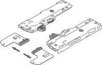 Механизм TIP-ON BLUMOTION для LEGRABOX/MOVENTO, тип L1 (0-20кг),  350-750мм, левый +правый. Blum T60 33127