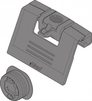 Ручка с поводком  для внутреннего ящика,  Intivo  бел.шёлк. Blum ZIF.80M7 GRI/MIT V1 SW/G