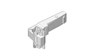 Петля для узкой алюминиевой рамки, 95°, накладная, без пружины 70T950A.TL