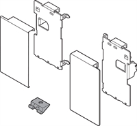 Держатель фасада Legrabox , высота М, для внутренних ящиков, правый. Blum ZI7.0M01.01FRO-H R 50  NI 32847