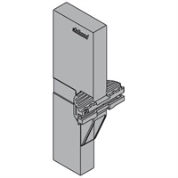 Держатель поперечного разделителя intivo, белый шелк. Blum Z40L0002 QU-AUF 100SEIW