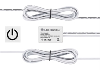 Р!!!Выключатель на касание с диммером для дерева, стекла 12V/60W, 24V/96W, 5А, IP20, белый LS08-WTD 46198