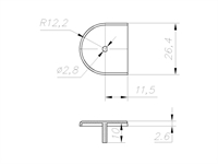 Заглушка к эксцентрику Рафикс, пластик, крем бежевый ЗР #28 47313