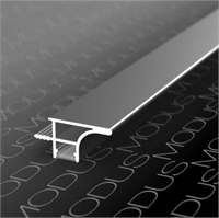 Врезной профиль для верхних баз с пазом для подсветки, h=19,2мм, L=4м, черный браш КВ97-А25-4000 48094