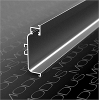 Горизонтальная ручка-профиль C-образная для нижних баз с подсветкой, h=74,2мм, L=4м, черный браш КВ95-А25-4000 47899