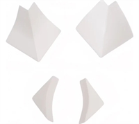 Комплект заглушек для плинтуса LB 23 белый. Россия LB 23 476 45923