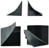 Комплект заглушек для плинтуса LB 23 черный. Россия LB 23 459 45929