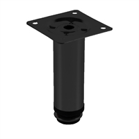 Ножка H=100-120, d=30мм. ЧЕРНЫЙ НК-100-30/0404004-100-BL 46945