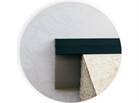 Плинтус - уплотнитель для столешниц, силиконовый, L= 5000мм, черный (самоклеящийся). Россия B134944 48182