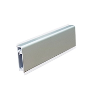 Плинтус алюминиевый 25х12мм (КВАДРО- С), L=3м. Серебро КВАДРО- С-3 48246
