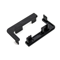 Заглушка для профиля Гола L внешняя, (2шт), черный XCl8-ZL внеш черный 46432