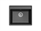 GRANFEST Мойка мрамор VERTEX 1-чашевая 580*500мм  черный V-580  чер 40192 - фото 30727