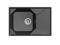 GRANFEST Мойка мрамор UNIQUE чаша + крыло 740*500мм, черный U--740 L чер 40203 - фото 46219