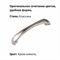 Ручка-скоба  ZY-697 128мм сплав , хром/никель Trodos 303276 46044 - фото 53981