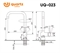 Cмеситель ULGRAN Quartz, космос UQ-023-08 45774 - фото 64622