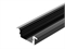 Профиль врезной для светодиодной ленты 2000х21х7мм, с экраном, ЧЕРНЫЙ HS-PF2107b 46967 - фото 64851