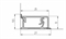 Плинтус алюминиевый 25х12мм (КВАДРО- Ч), L=3м. Чёрный КВАДРО- Ч-3 48244