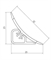 Плинтус LB-23, L=3м, олива жемчужная (49). Россия LB-23  49 48846